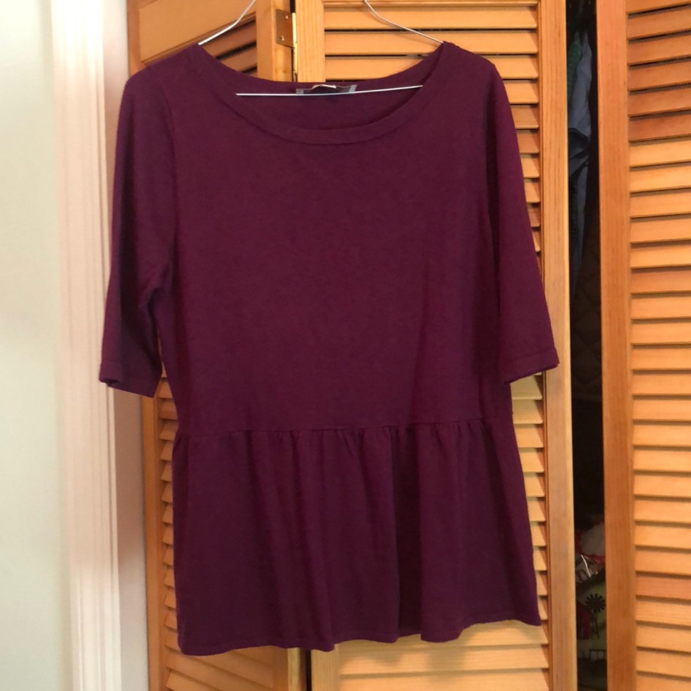 Wine color sweater